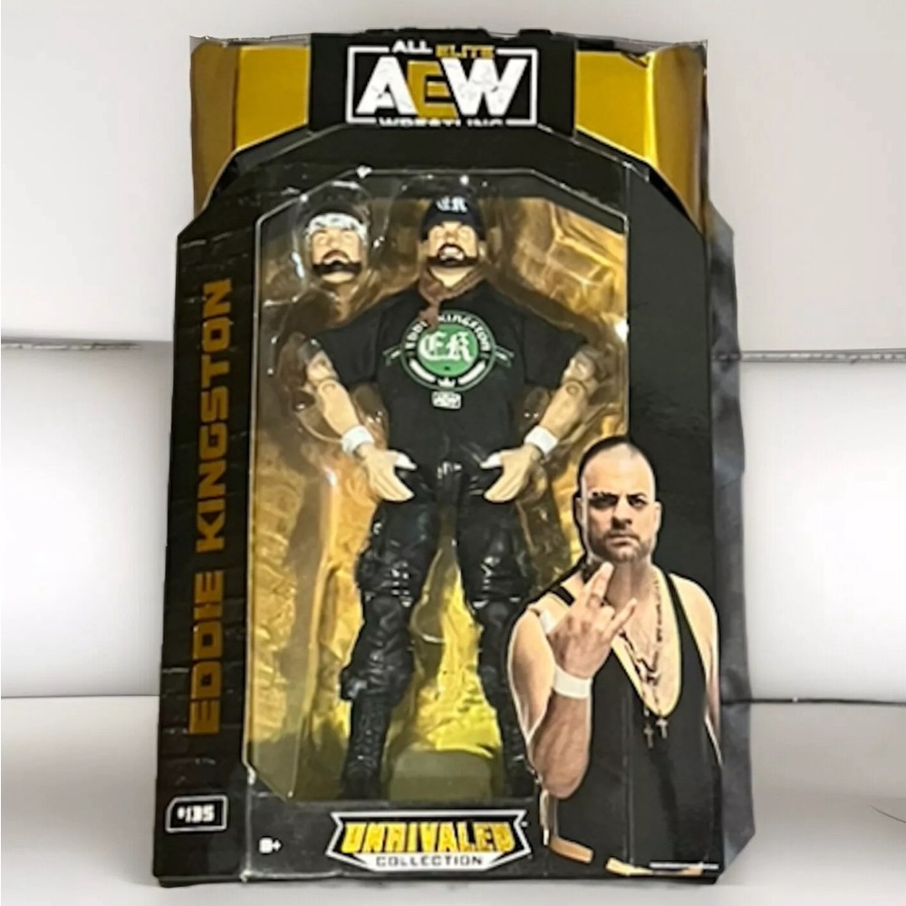 AEW Unrivaled #135 Eddie Kingston Jazwares Walmart Exclusive Figure New Worn Box